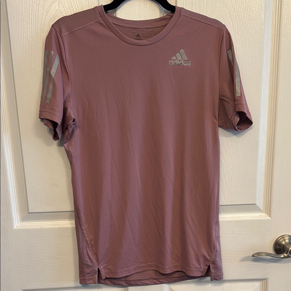 Adidas Purple Short Sleeve Performance Tee